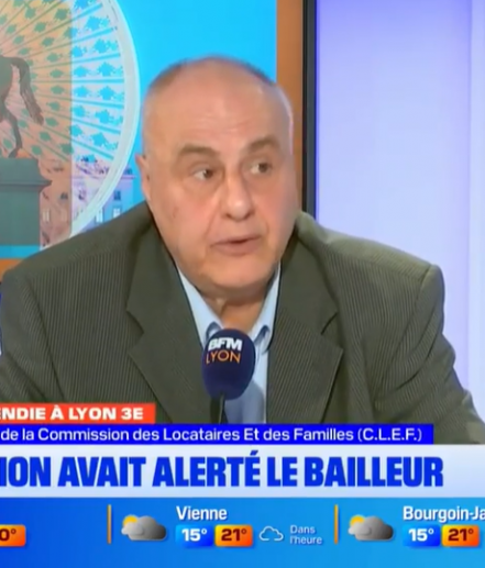 4 morts à Lyon Part-dieu chez ICF Habitat : l'interwiew de notre président sur BFM TV